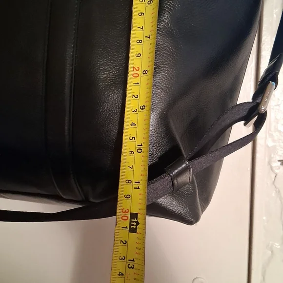 Authentic black leather coach Businessbriefcase.